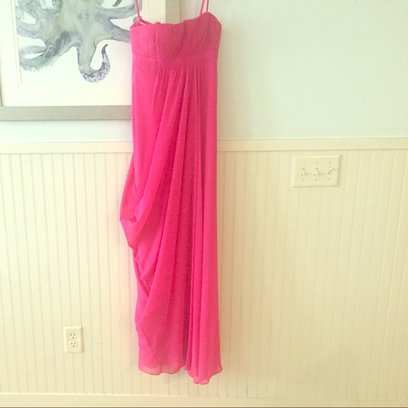 BCBG Dresses & Skirts - BCBG formal strapless maxi bright pink worn once